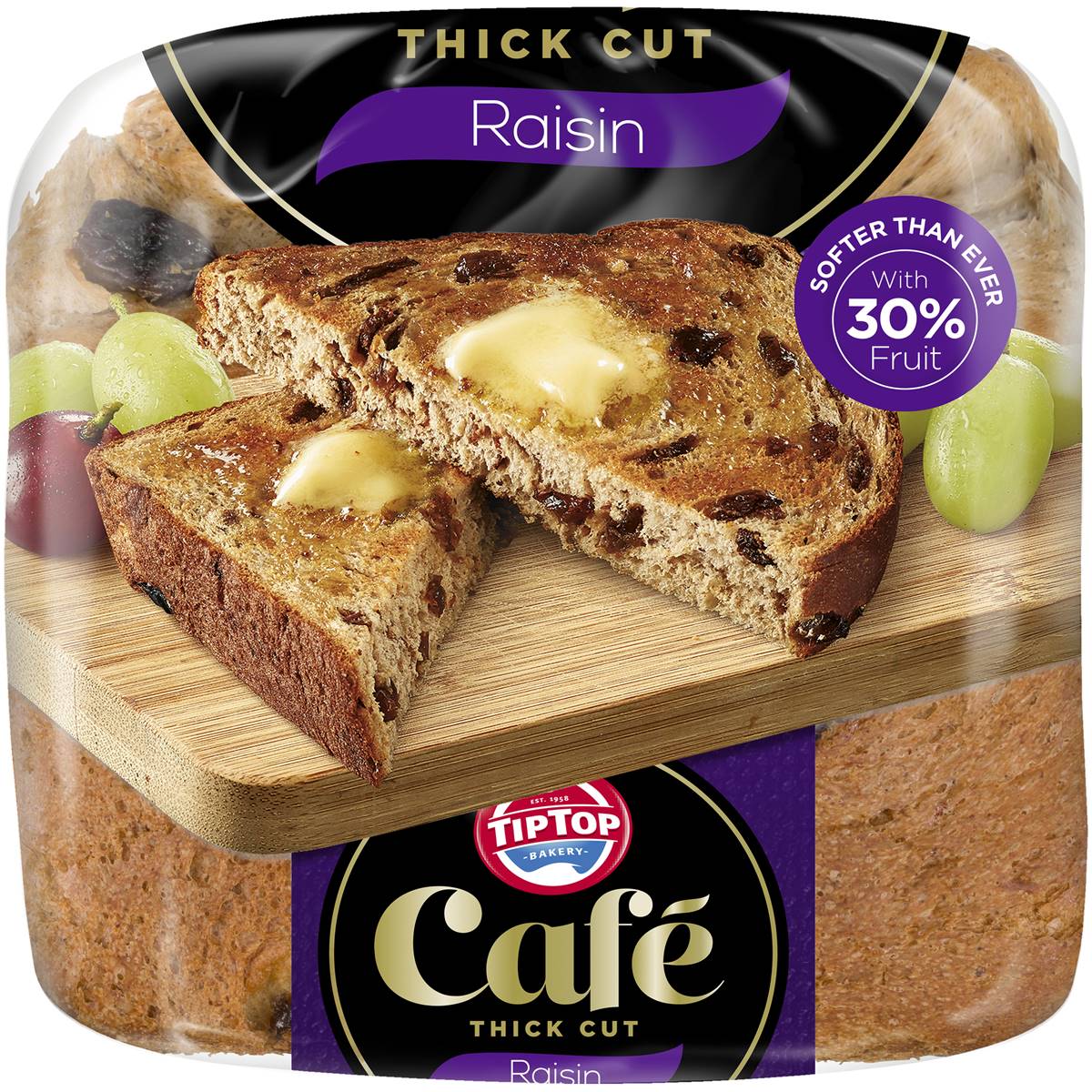 Tip Top Café Raisin Bread Thick 650g Woolworths