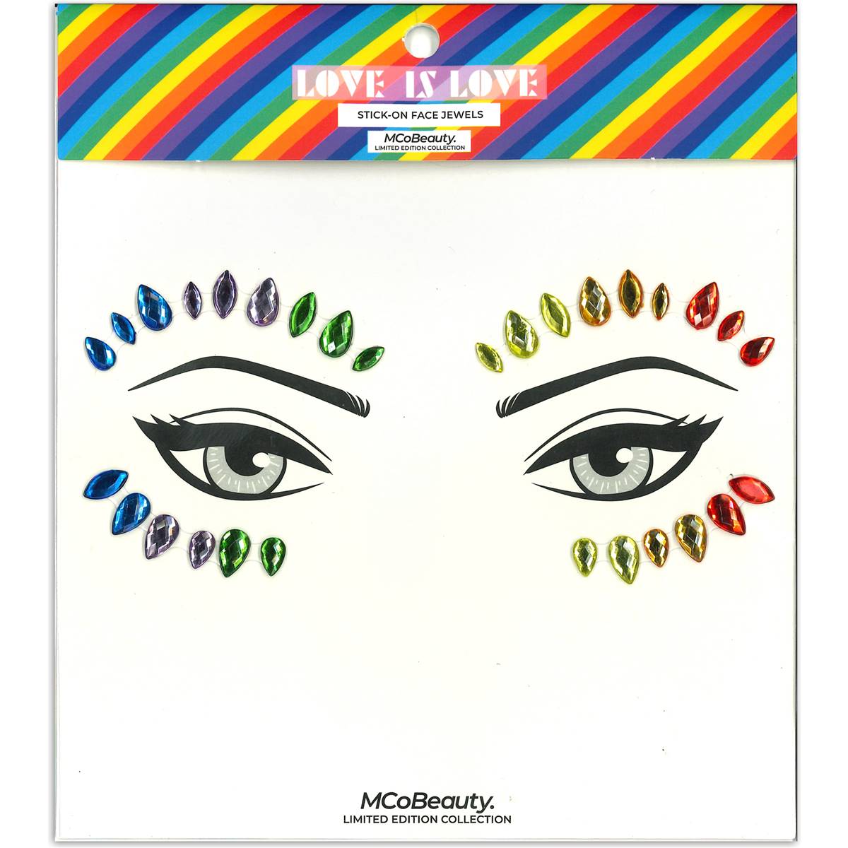 Mcobeauty Stick On Face Jewels Candyland Love Is Love Each Woolworths