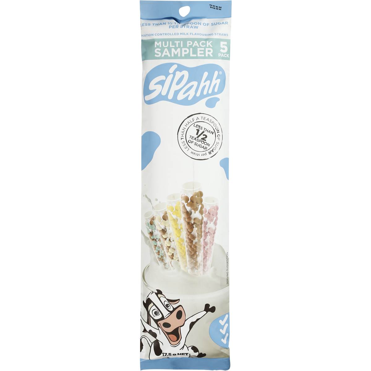 Sipahh Variety Pack Milk Straws 5x18g Woolworths