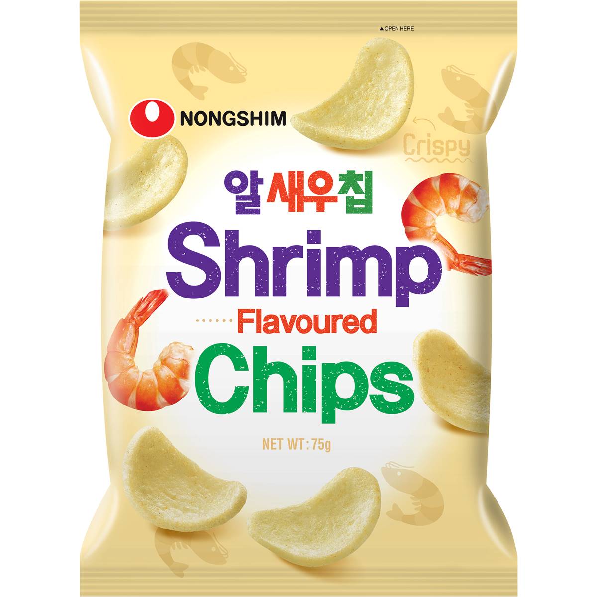 Nong Shim Shrimp Meat Chip Shrimp Meat Chips 75g Woolworths