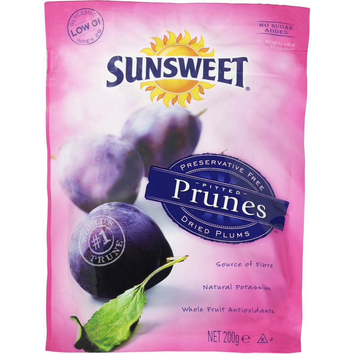 Sunsweet Prunes Pitted 200g Woolworths