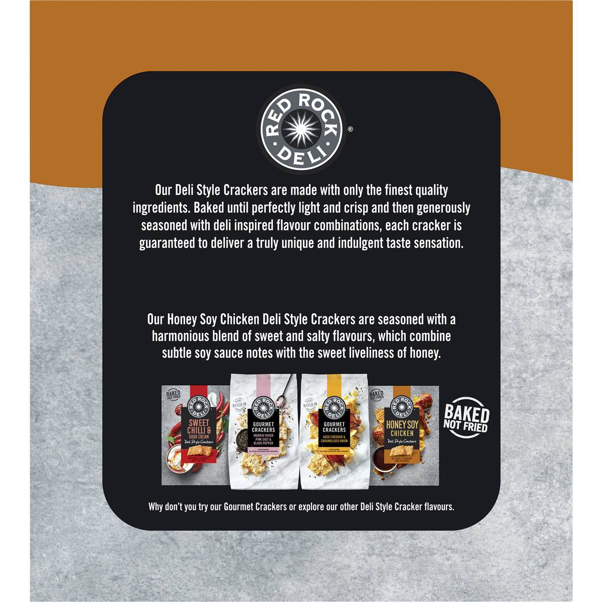 Red Rock Deli Honey Soy Chicken Gourmet Deli Style Crackers Multipack