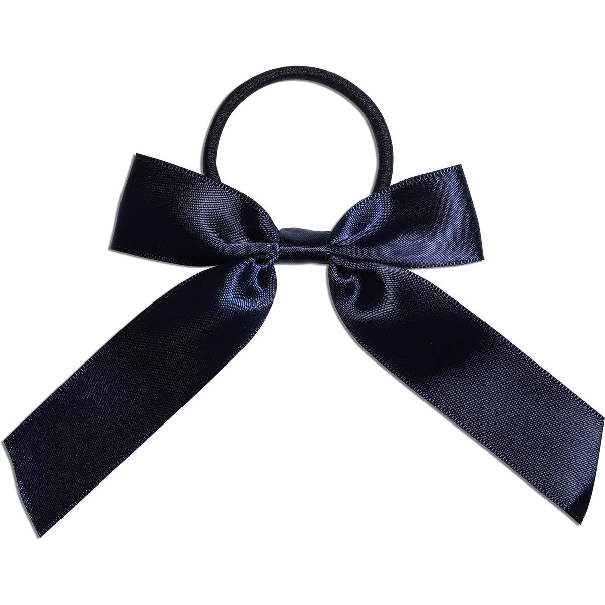Mcobeauty All About School Bow Tie Satin Hair Ribbon Navy 2 Pack
