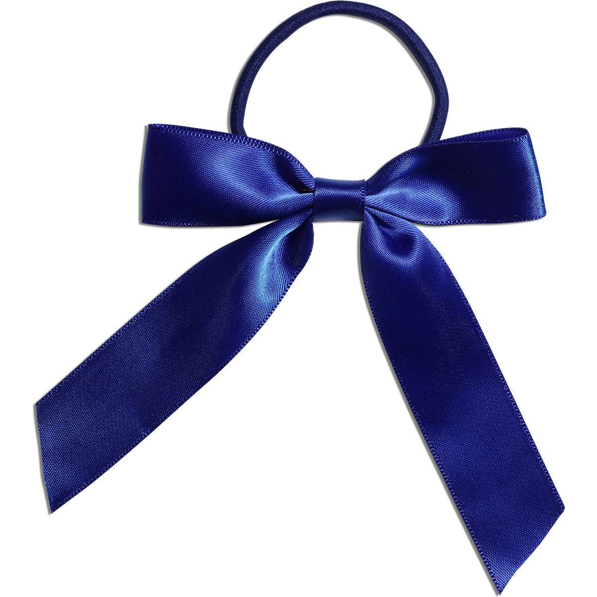 Mcobeauty All About School Bow Tie Satin Hair Ribbon Royal Blue 2 Pack