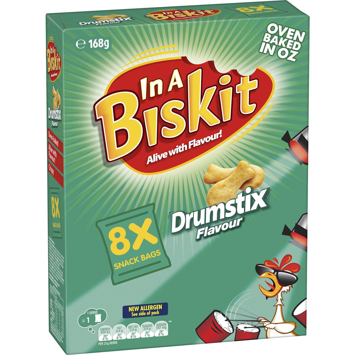 In A Biskit In A Biskit Drumstix Crackers Multipack