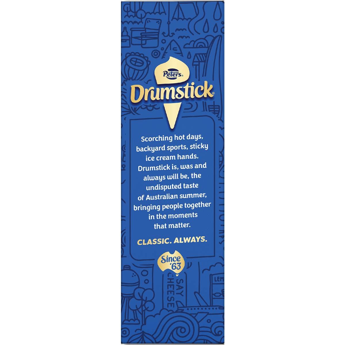 Peters Drumstick Minis Ice Cream Vanilla 6 Pack Woolworths