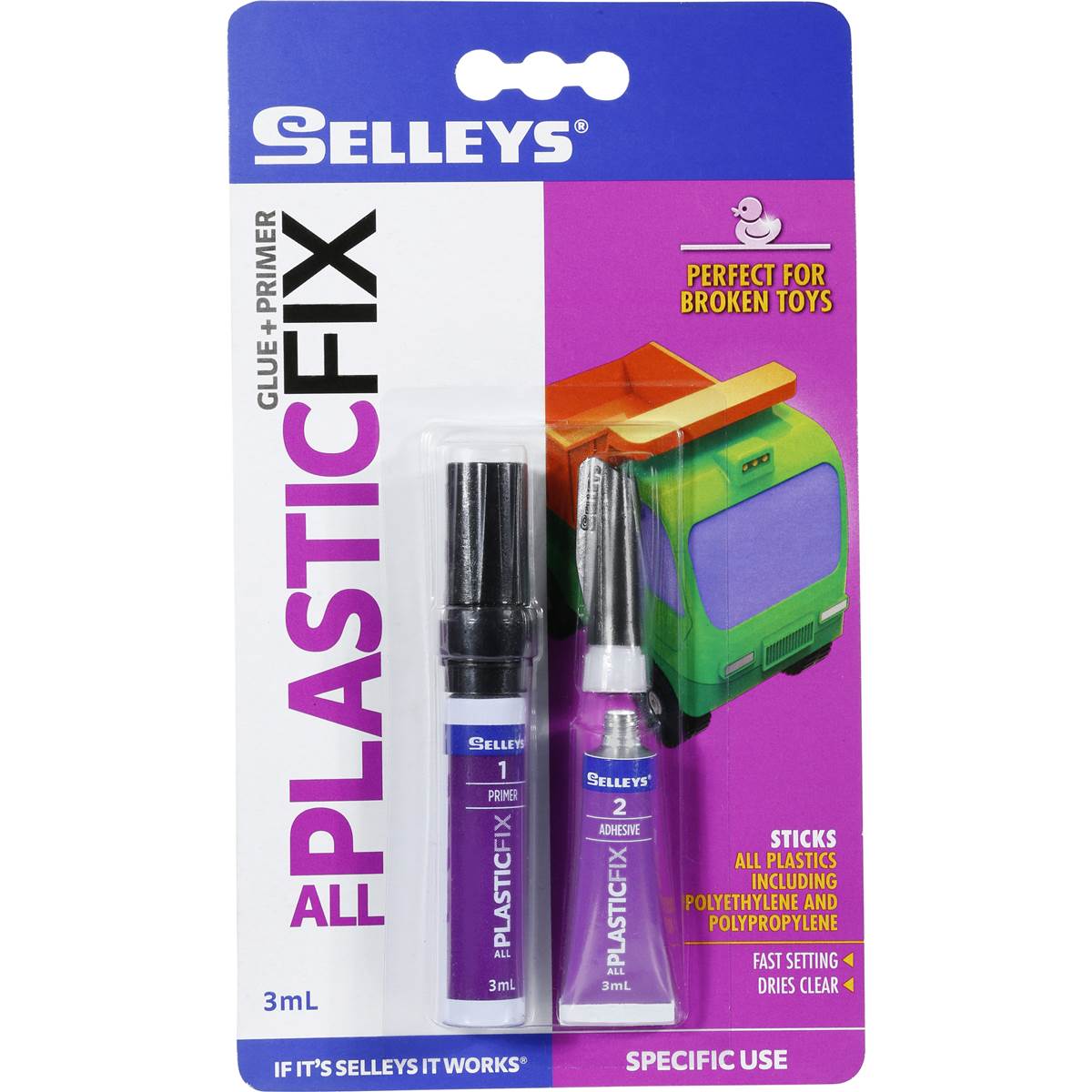 Selley's Adhesive Plastics Glue 3g Woolworths