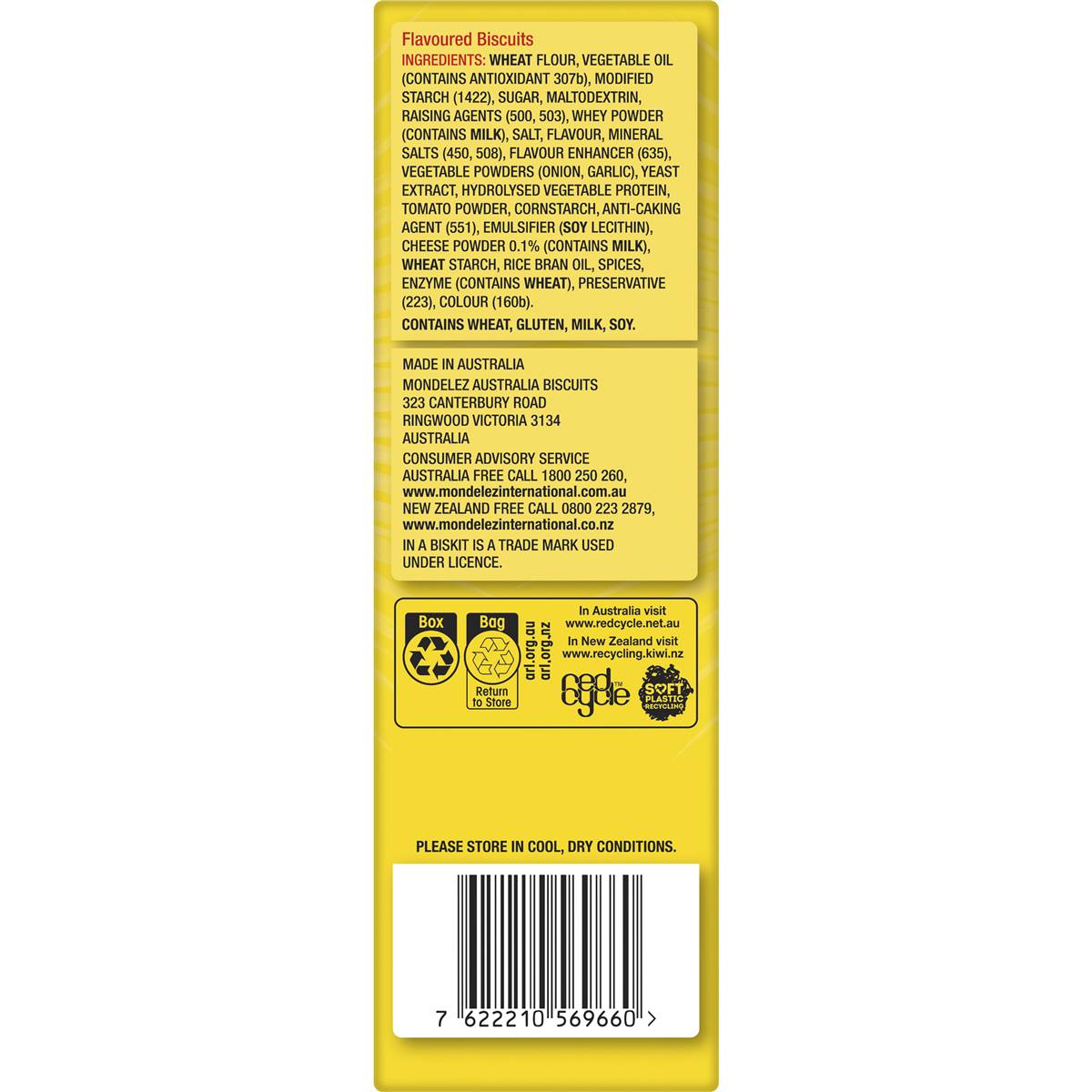 In A Biskit Loaded Cheese Crackers 160g Woolworths