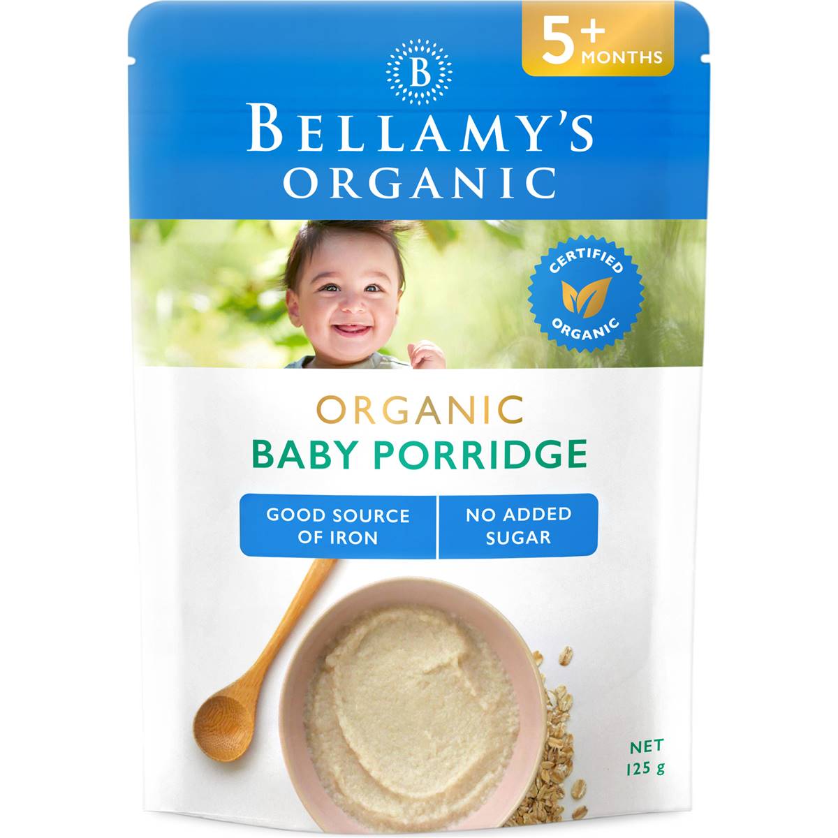 Bellamy s Organic Baby Porridge 5 Months 125g Woolworths