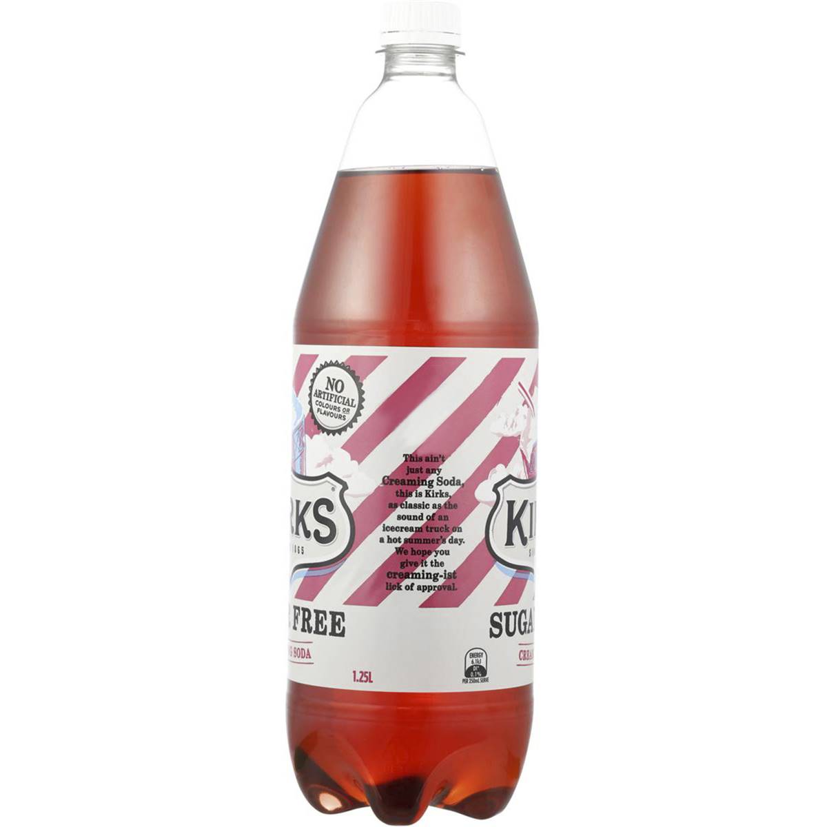 Kirks Creaming Soda Sugar Free Bottle 1.25l Woolworths