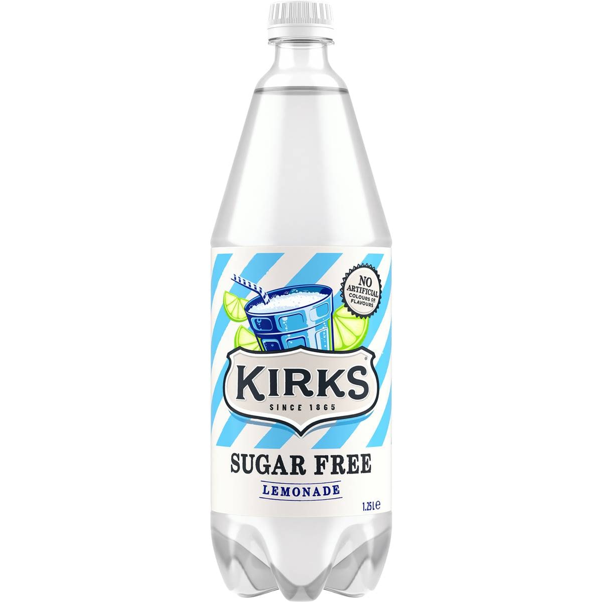 Kirks Sugar Free Lemonade Soft Drink Bottle 1.25l Woolworths