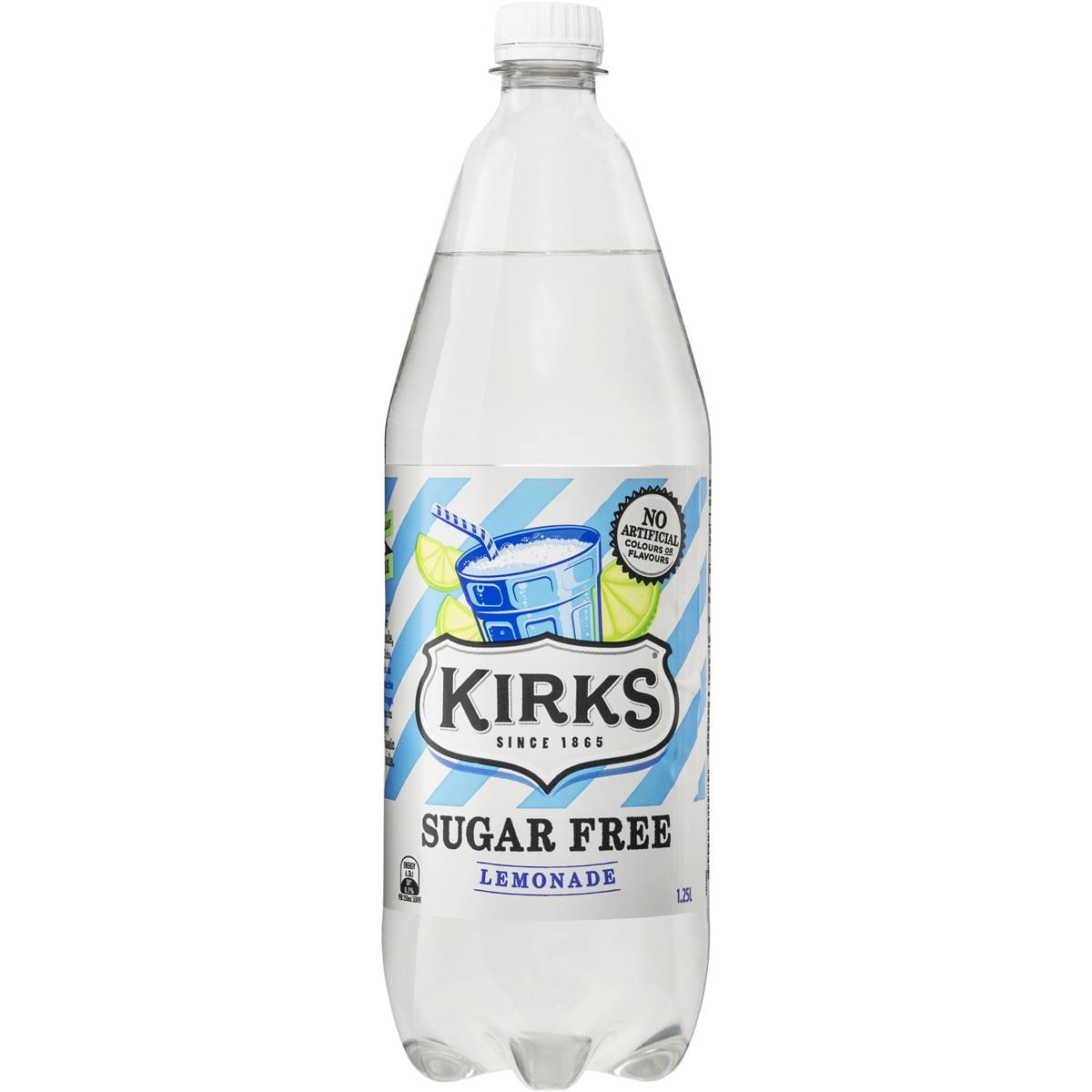 Kirks Sugar Free Lemonade Soft Drink Bottle 1.25l Woolworths