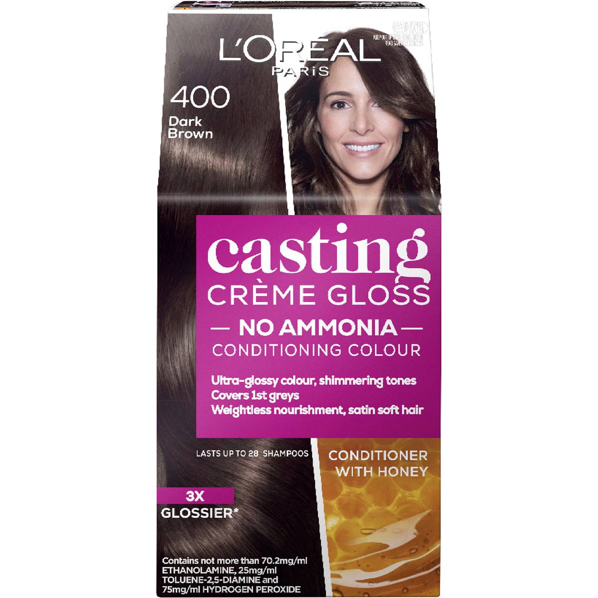 Loreal Casting Crme Gloss 400 Dark Brown 1pk Woolworths