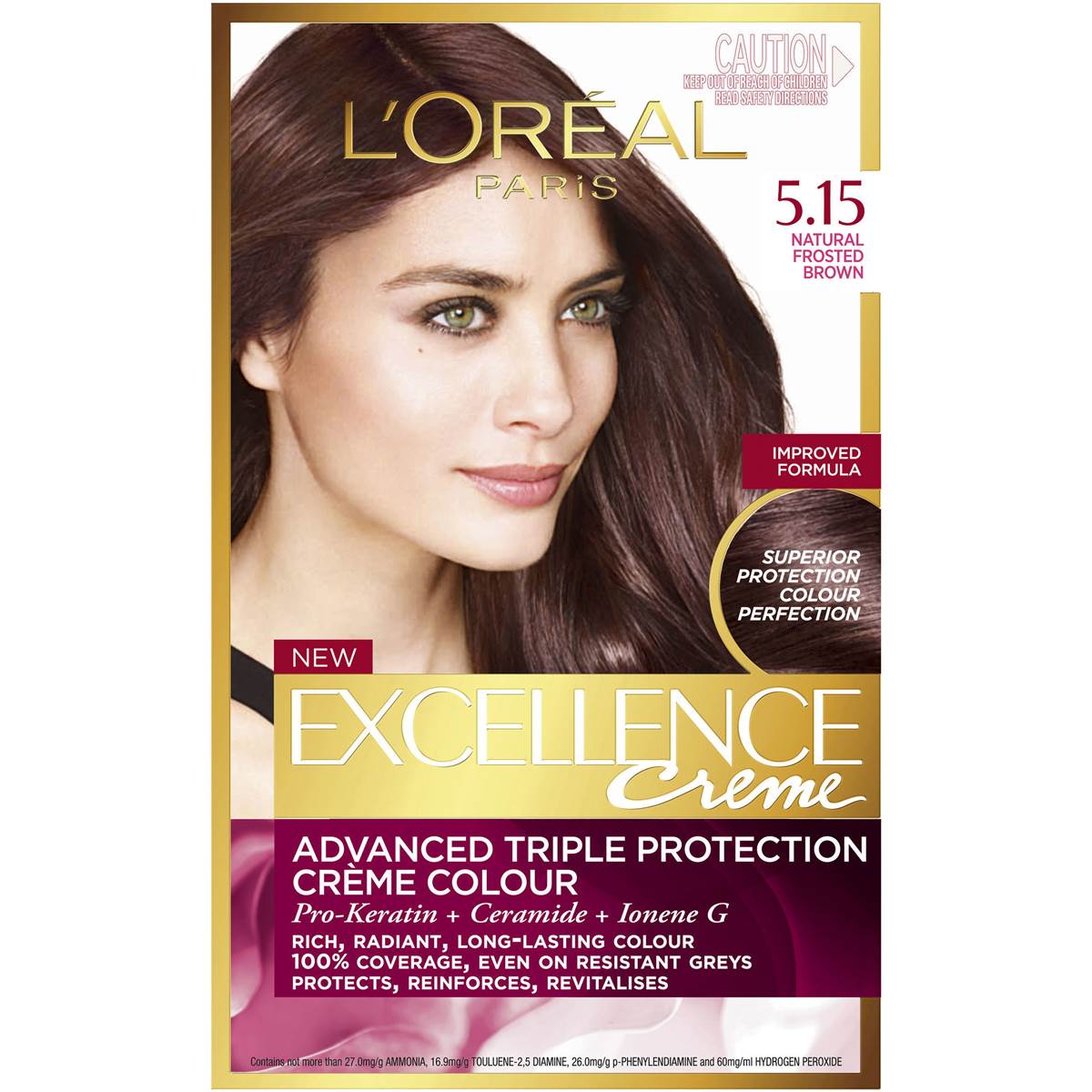 L'oreal Excellence Crème 5.15 Natural Frosted Brown 1pk Woolworths
