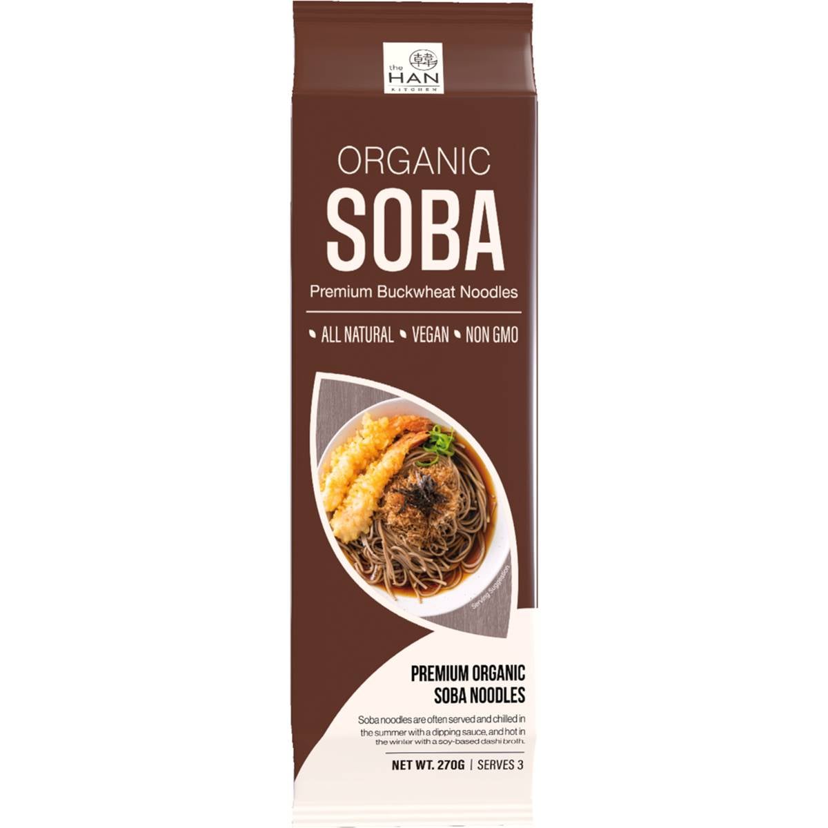 The Han Kitchen Organic Soba Noodles 270g Woolworths