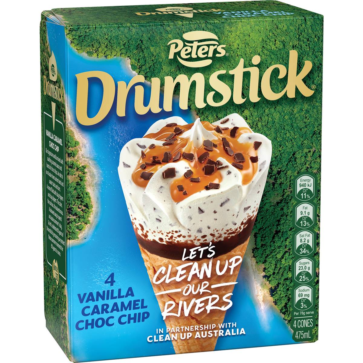 Peters Drumstick Vanilla Caramel 