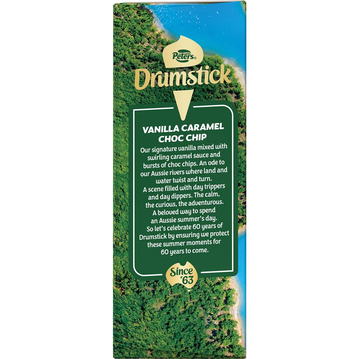 Peters Drumstick Vanilla Caramel 4 Pack Woolworths