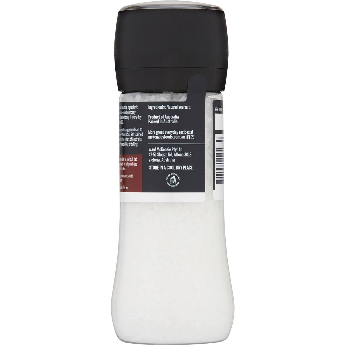 Mckenzie's Natural Sea Salt Grinder 410g Woolworths
