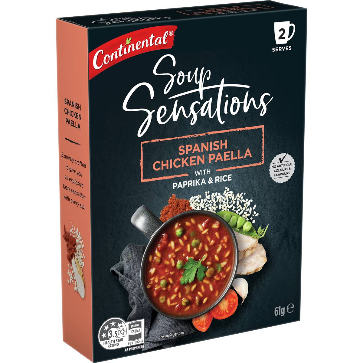 Continental Sensations Spanish Chicken Paella With Rice 61g Woolworths