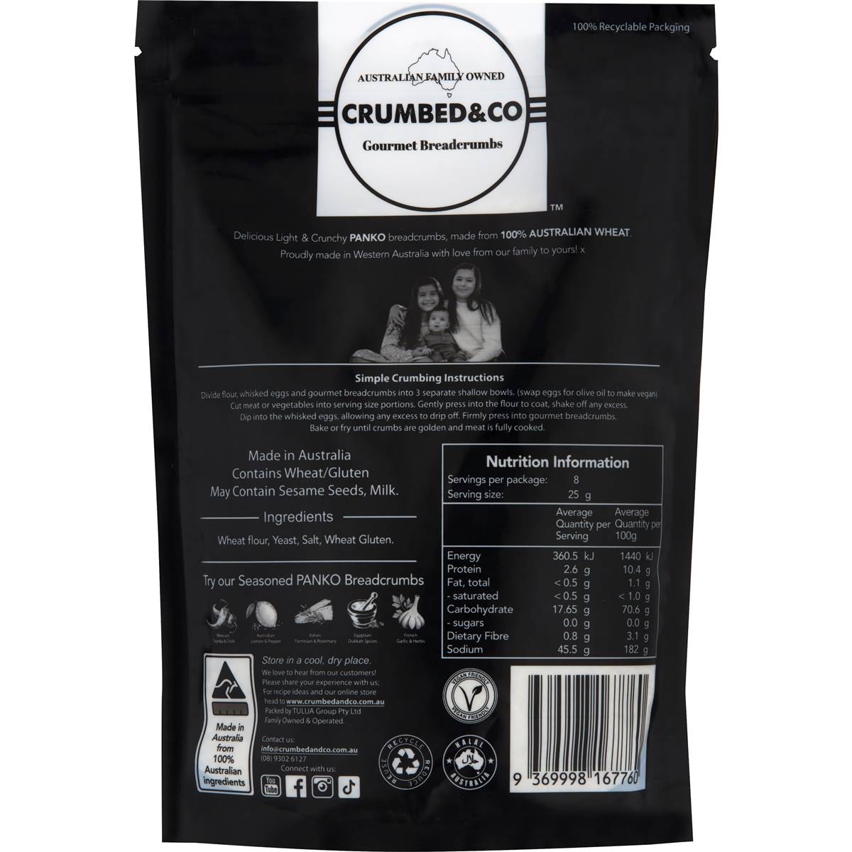 Crumbed & Co Original Style Panko Breadcrumbs 200g Woolworths