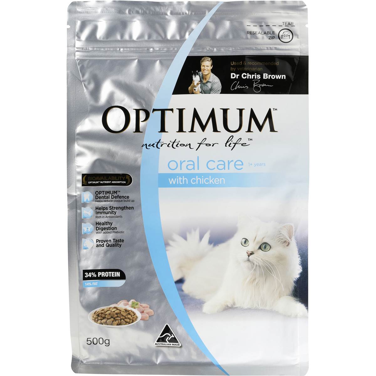 optimum oral care cat food