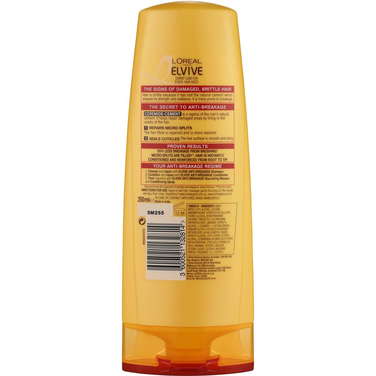 L'oreal Elvive Conditioner Anti Breakage 250ml Woolworths