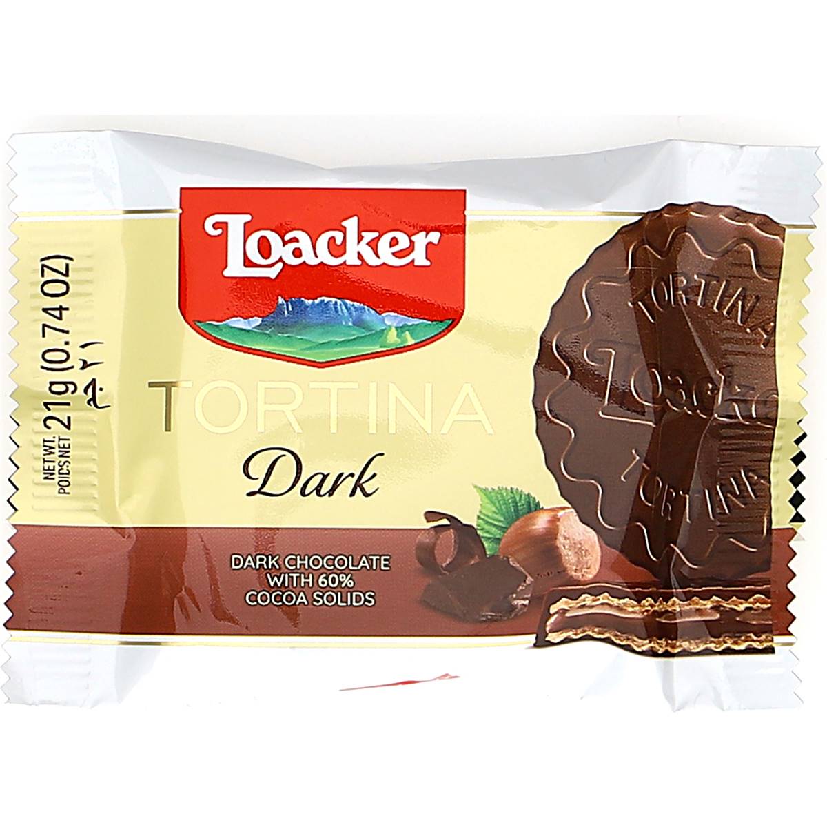 Loacker Wafers Dark Chocolate Tortina 126g Woolworths