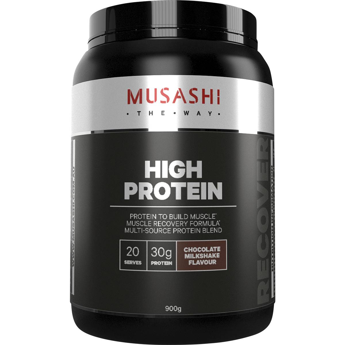 Musashi High Protein Powder Chocolate Milkshake, 20 Serves, 900g ...