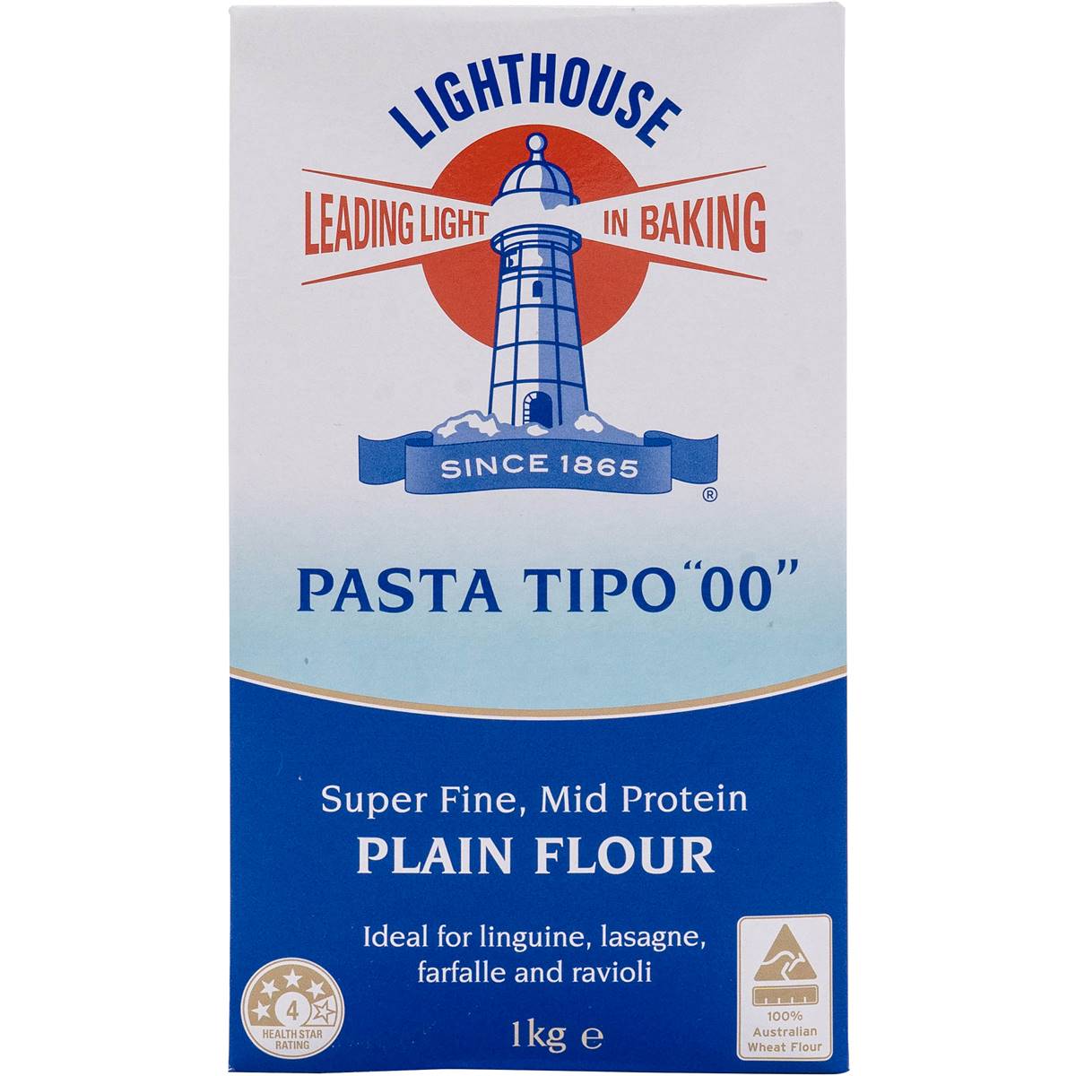 Lighthouse Plain Flour For Pasta Tipo "00" 1kg Woolworths