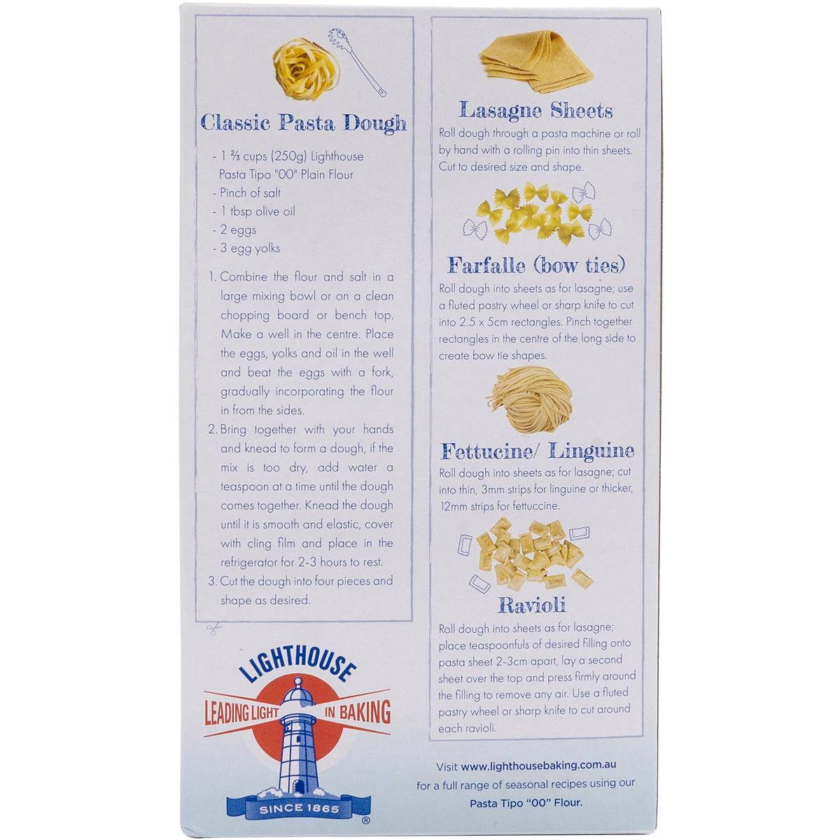 Lighthouse Plain Flour For Pasta Tipo "00" 1kg Woolworths