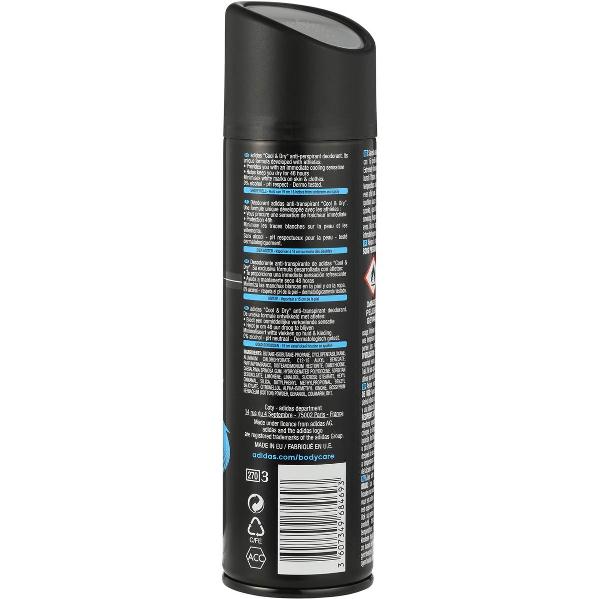 Adidas Action 3 Deodorant Aerosol Anti Perspirant Fresh 200ml Woolworths