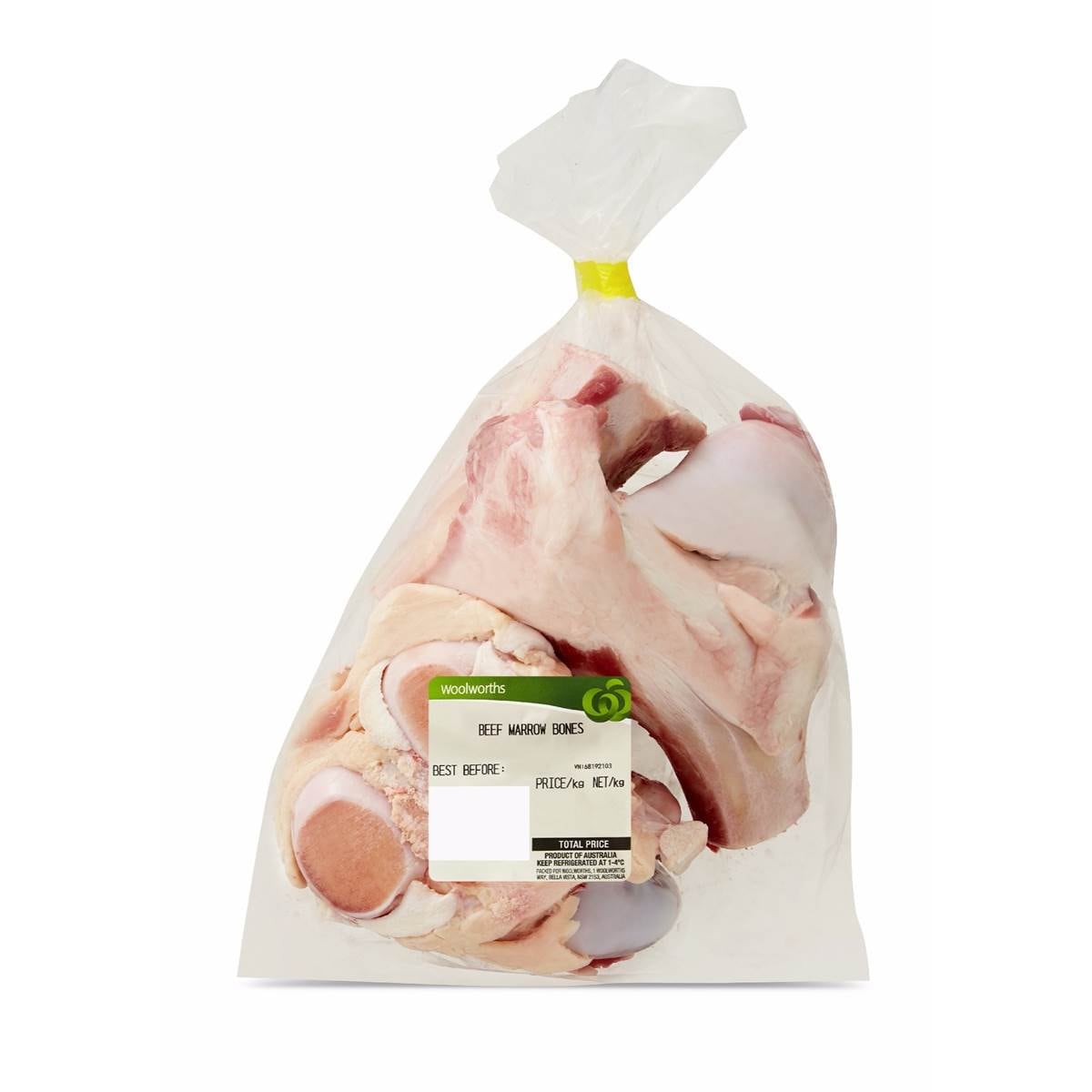 Woolworths Beef Bones Marrow 850g 1.1kg Woolworths