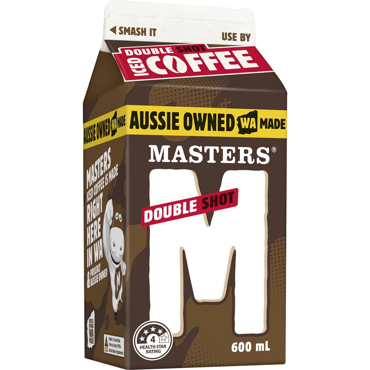 Masters Flavoured Milk Double Shot Iced Coffee 600ml Woolworths