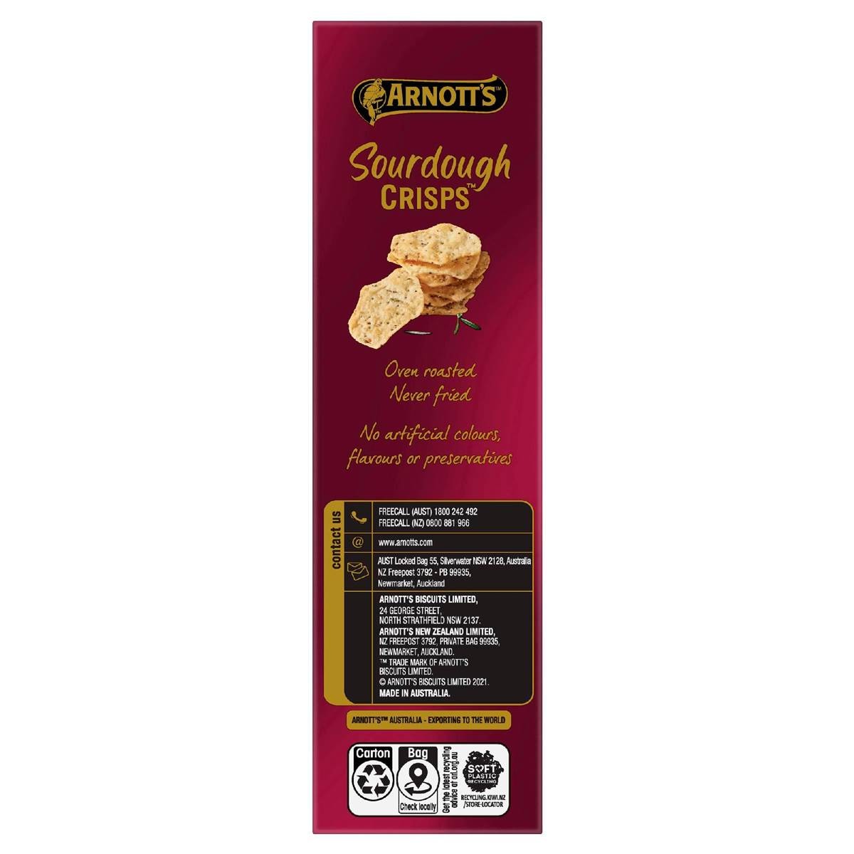 arnotts sourdough crisps