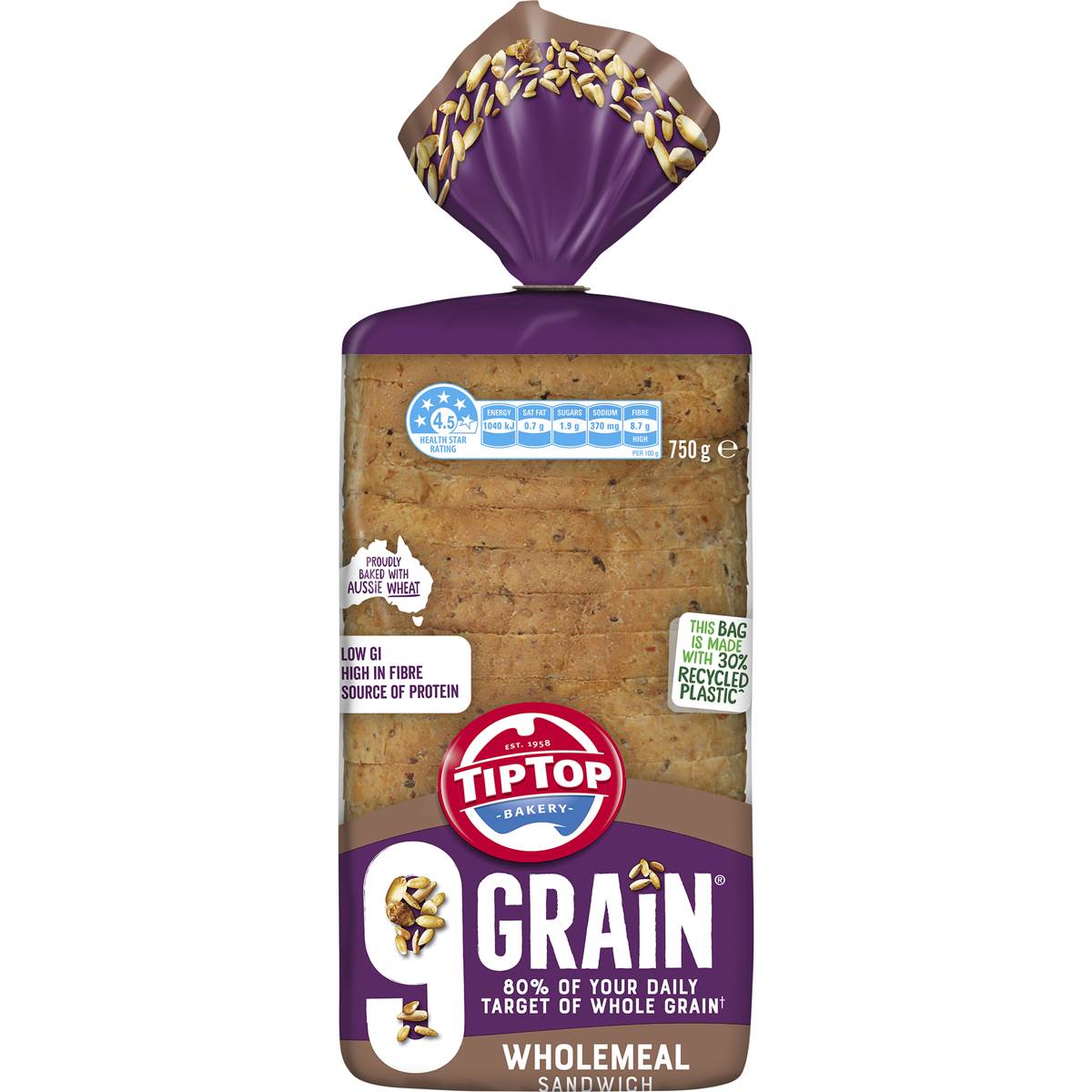 Tip Top 9 Grain Plus Wholemeal