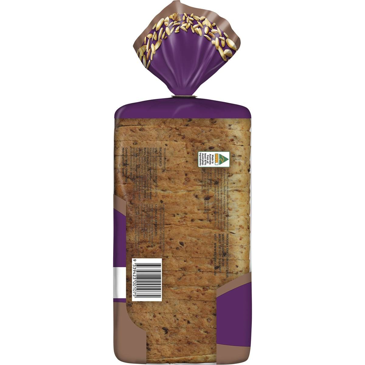 Tip Top Bakery 9 Grain Wholemeal Sandwich Bread 750g Woolworths