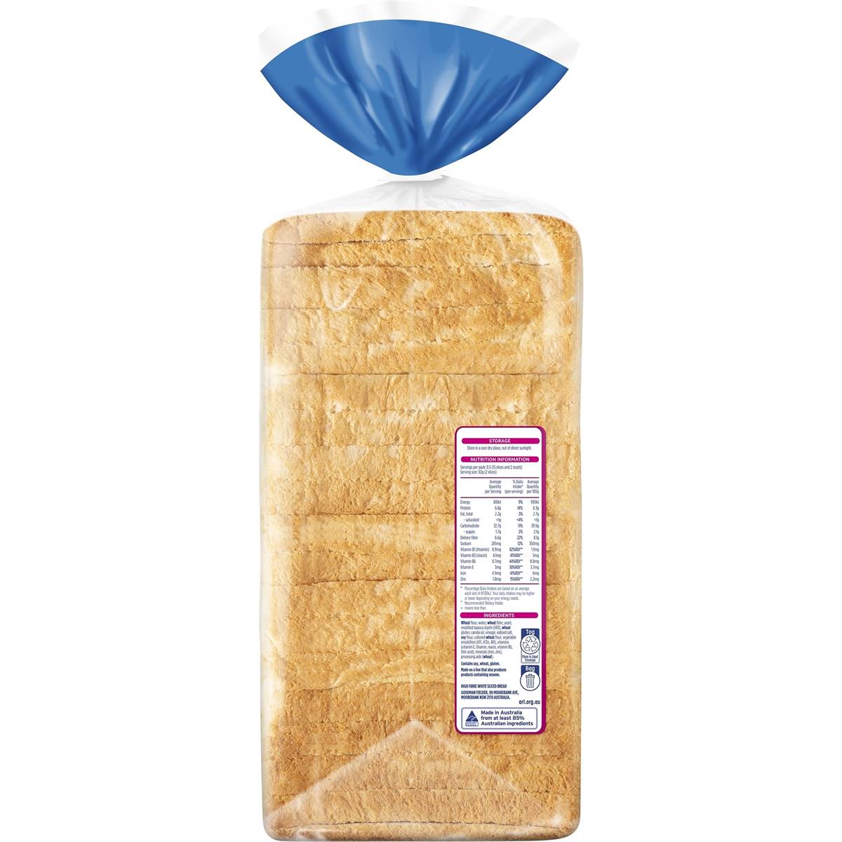 Wonder White Bread Vitamins & Minerals Toast 700g Woolworths