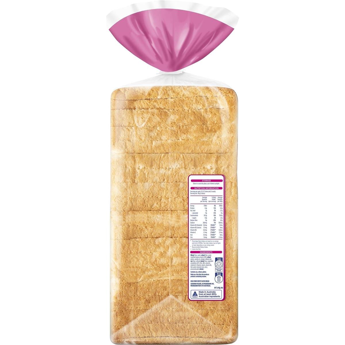 Wonder White Bread Vitamins & Minerals Sandwich 700g Woolworths