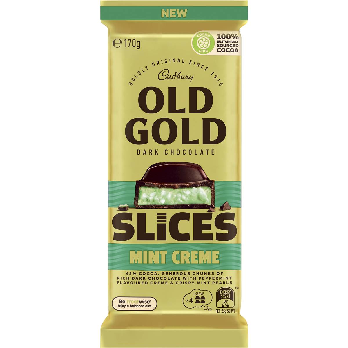 Cadbury Old Gold Mint Crème Slices