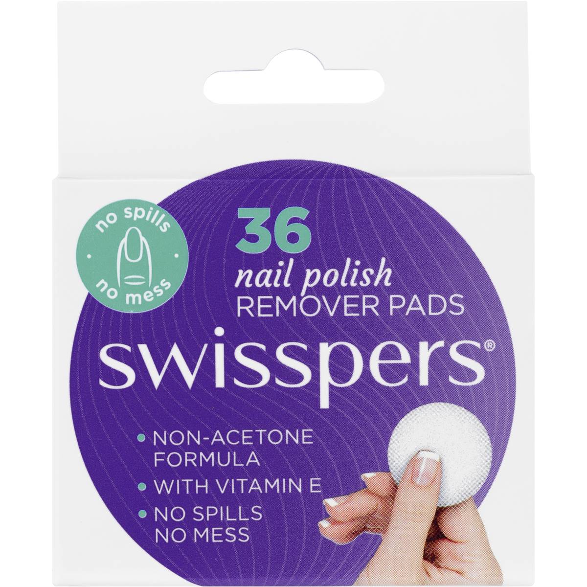 Swisspers Nail Polish Remover Pad 36 Pack Woolworths