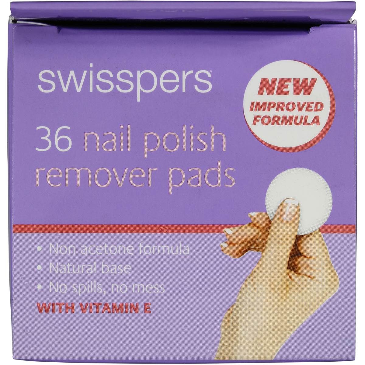 Swisspers Nail Polish Remover Pad 36pk Woolworths