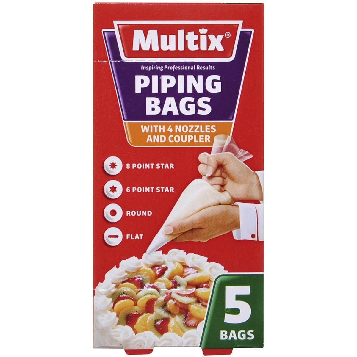 Multix Cake Decoration Piping Bags 5 Pack Woolworths