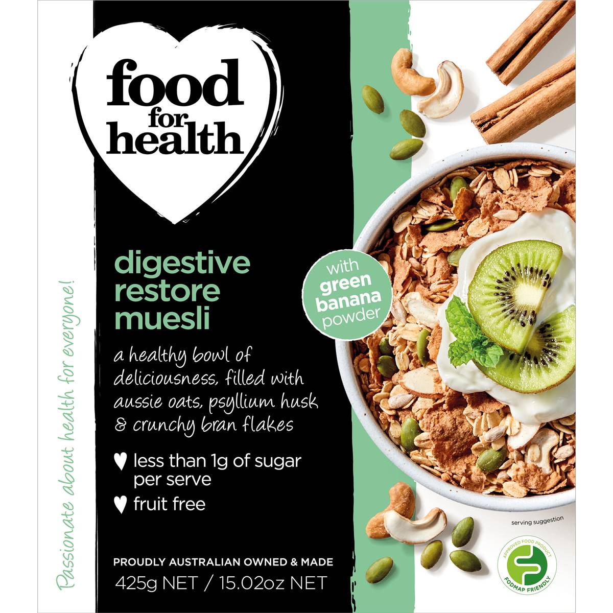 Food For Health Digestive Restore Muesli 425g Woolworths