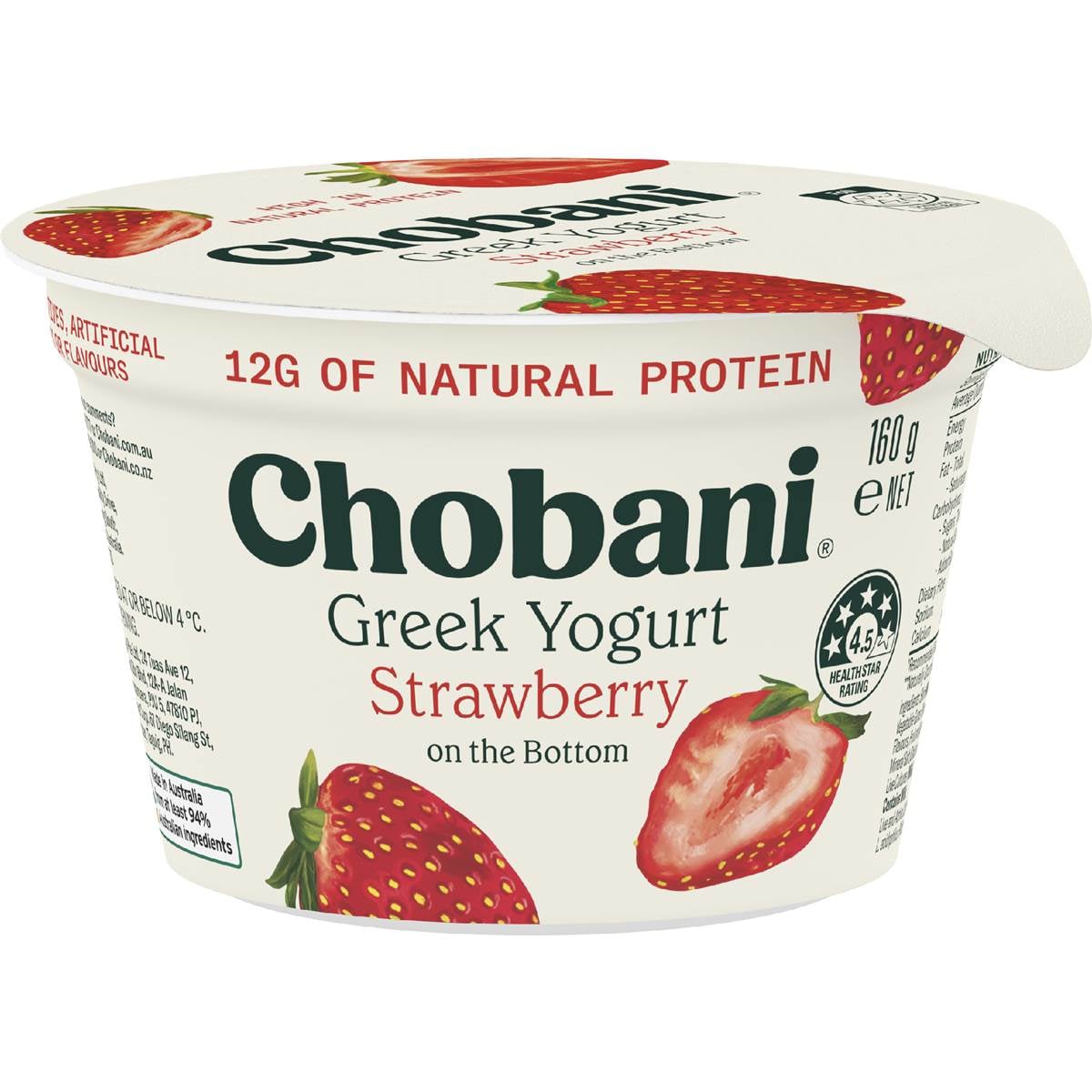 Chobani Greek Yogurt Strawberry 160g Woolworths