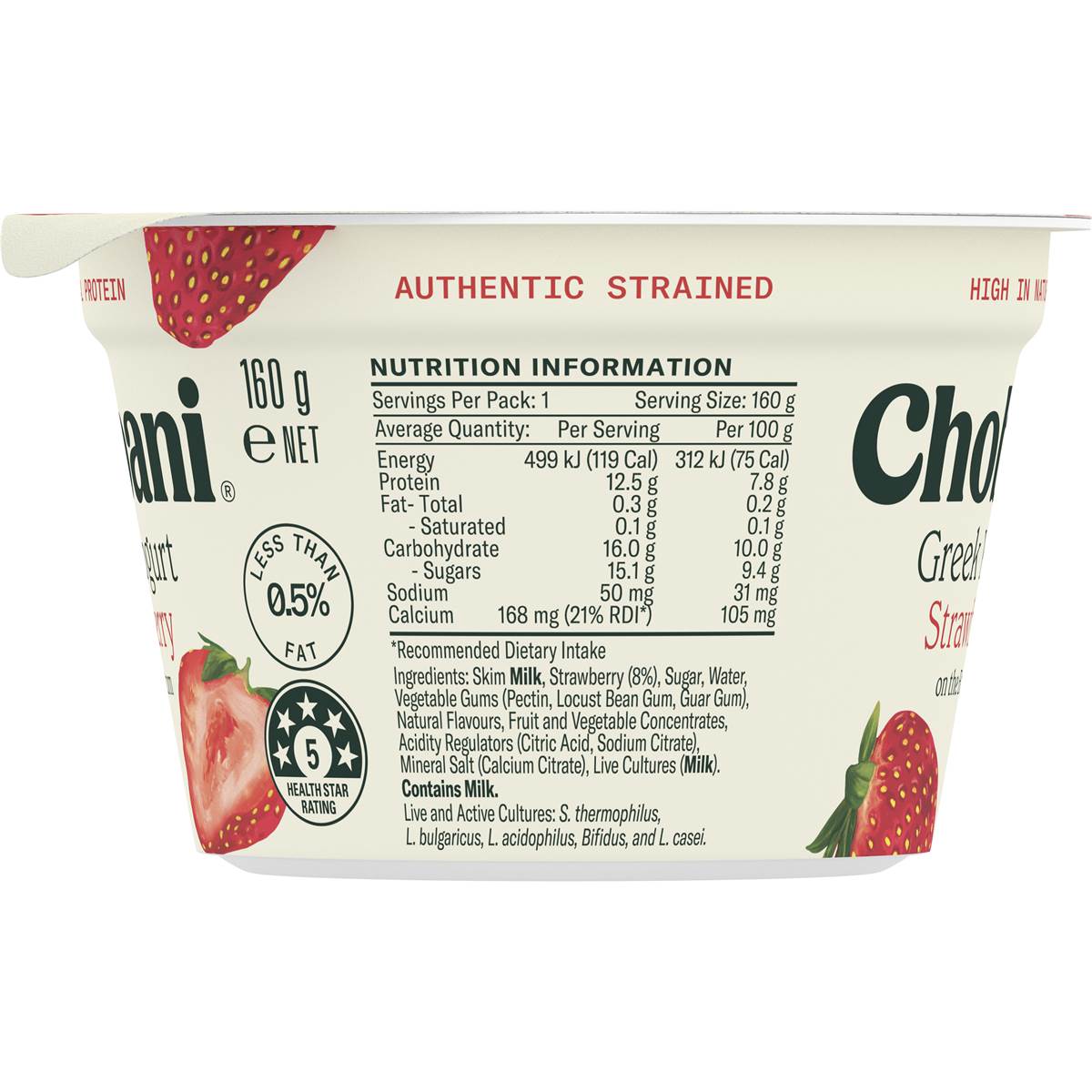 Chobani Greek Yogurt Strawberry 160g Woolworths chobani-greek-ubicaciondepersonas-cdmx-gob-mx