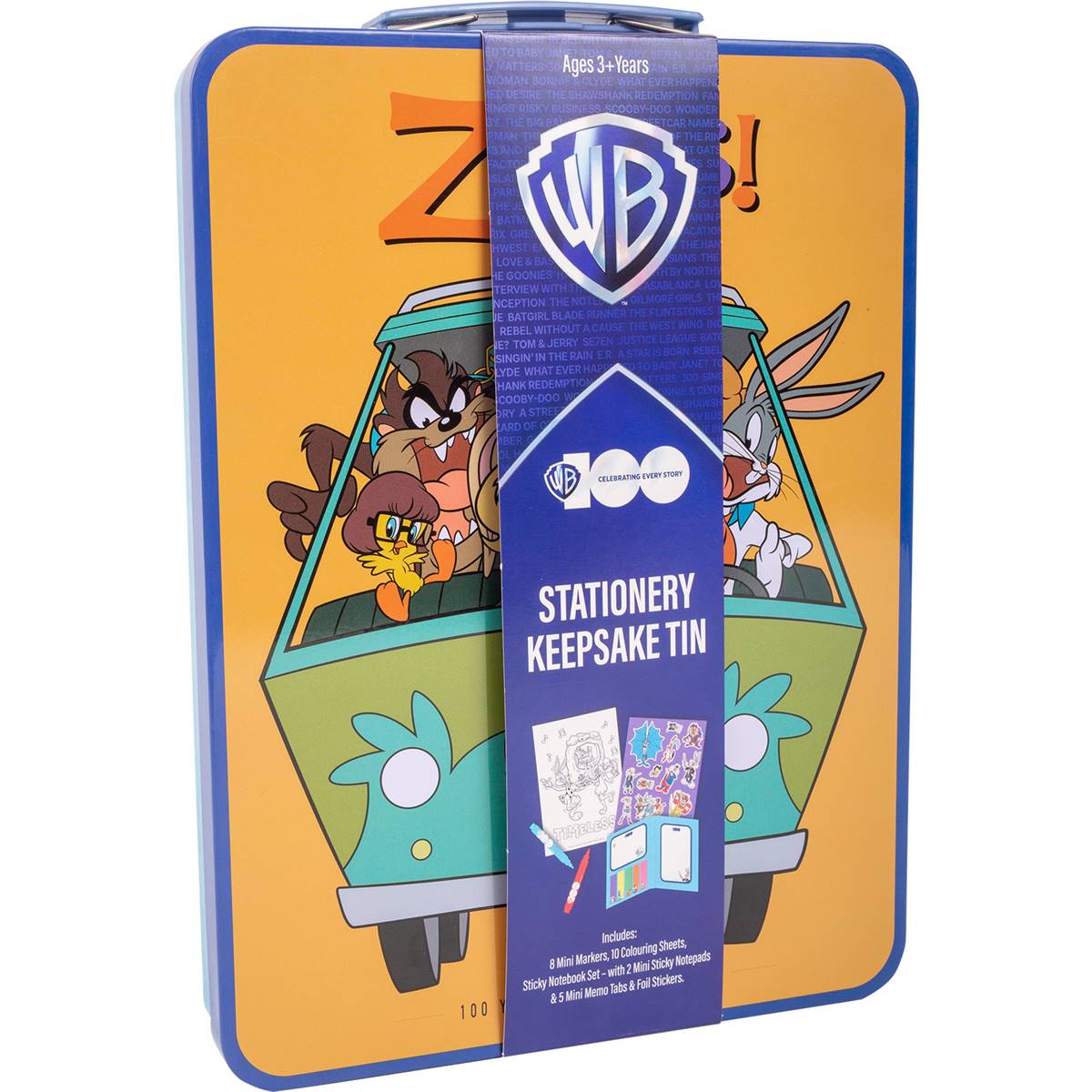 Warner Bros Stationary Keepsake Tin Each Woolworths