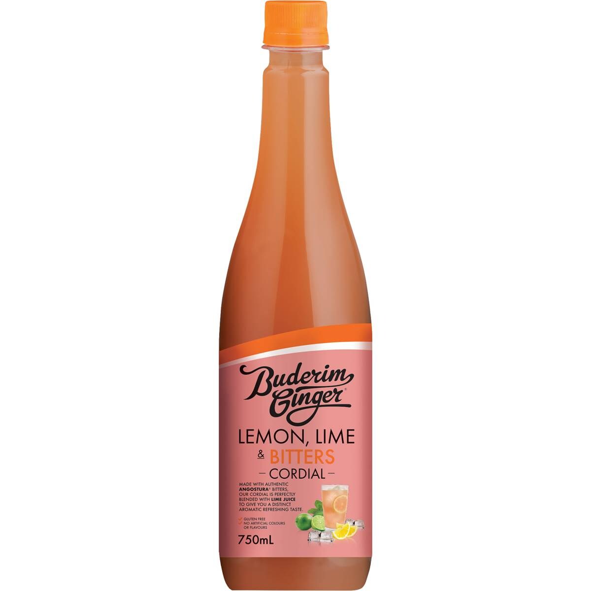 Buderim Ginger Lemon & Lime Bitters 750ml Woolworths