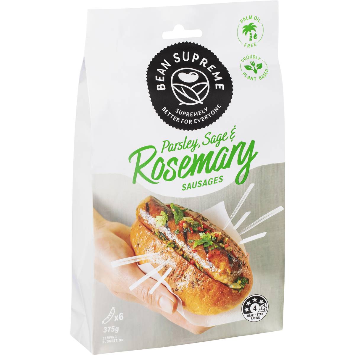 Bean Supreme Sage Parsley Rosemary Sausages 375g Woolworths