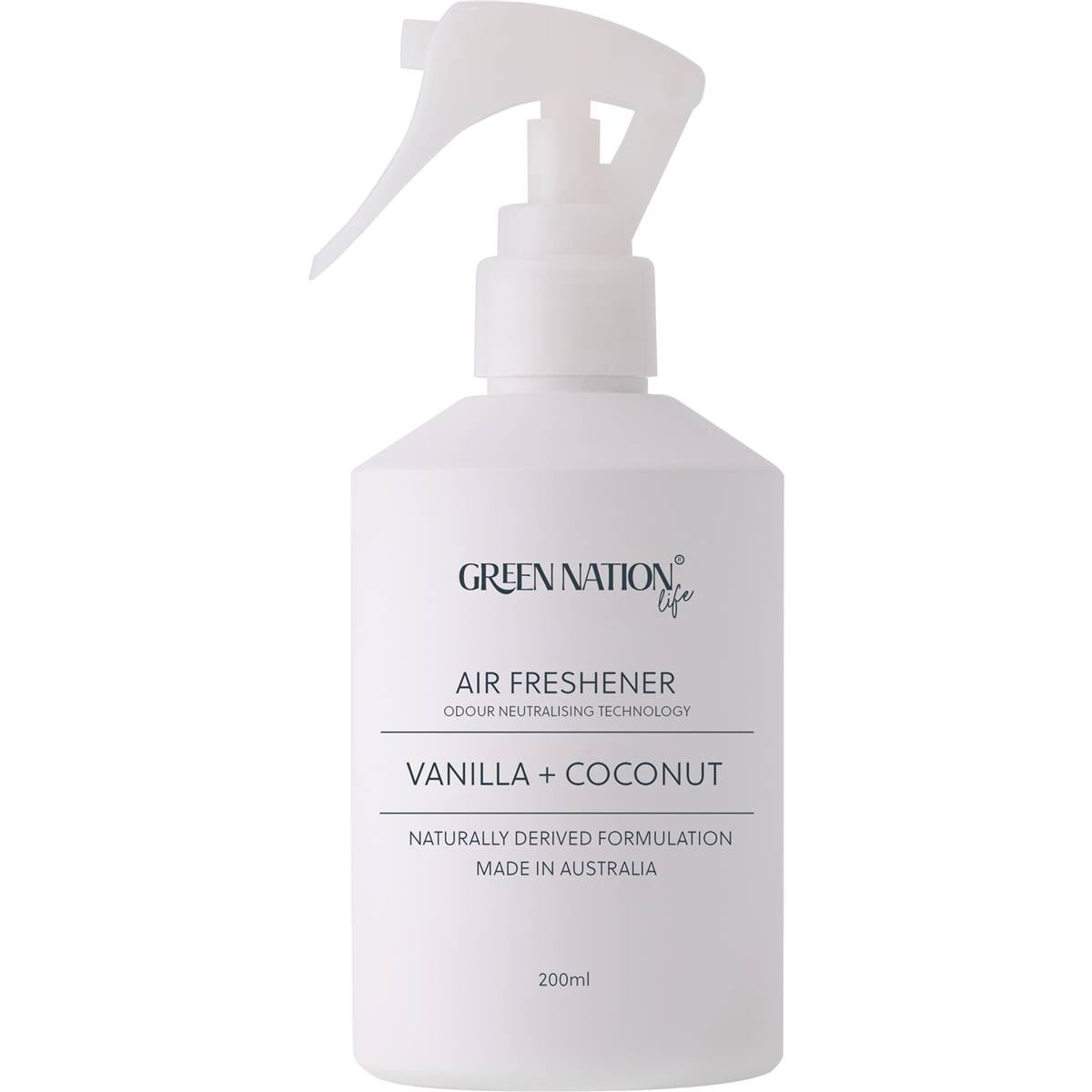 Green Nation Air Freshener Spray Vanilla + Coconut 200mL