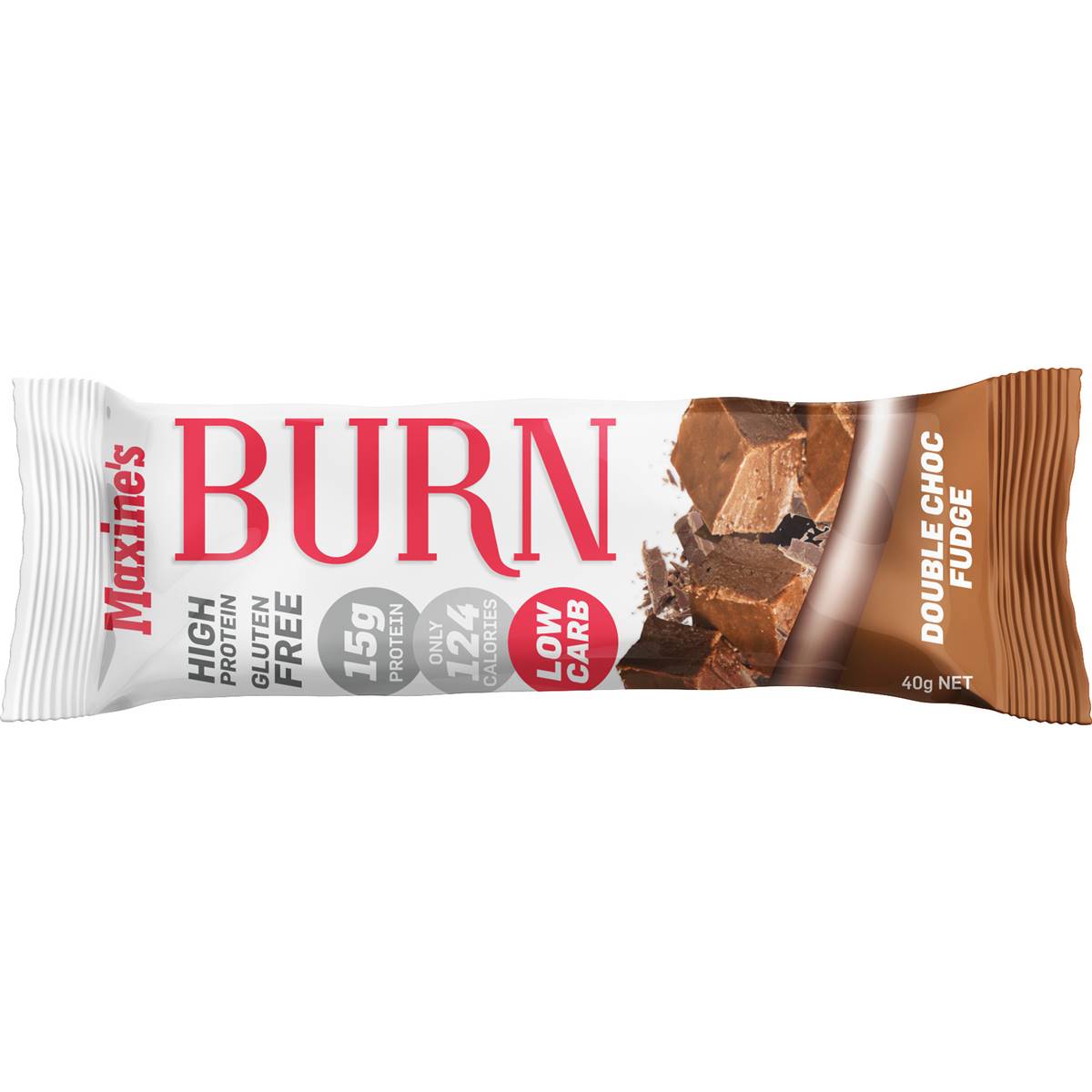 Maxine's Burn Protein Double Chocolate Fudge Bar